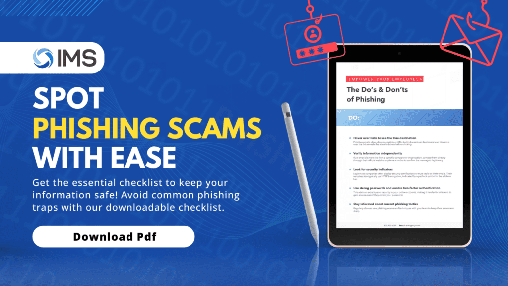 Spot Phishing Scams with Checklist from IMS